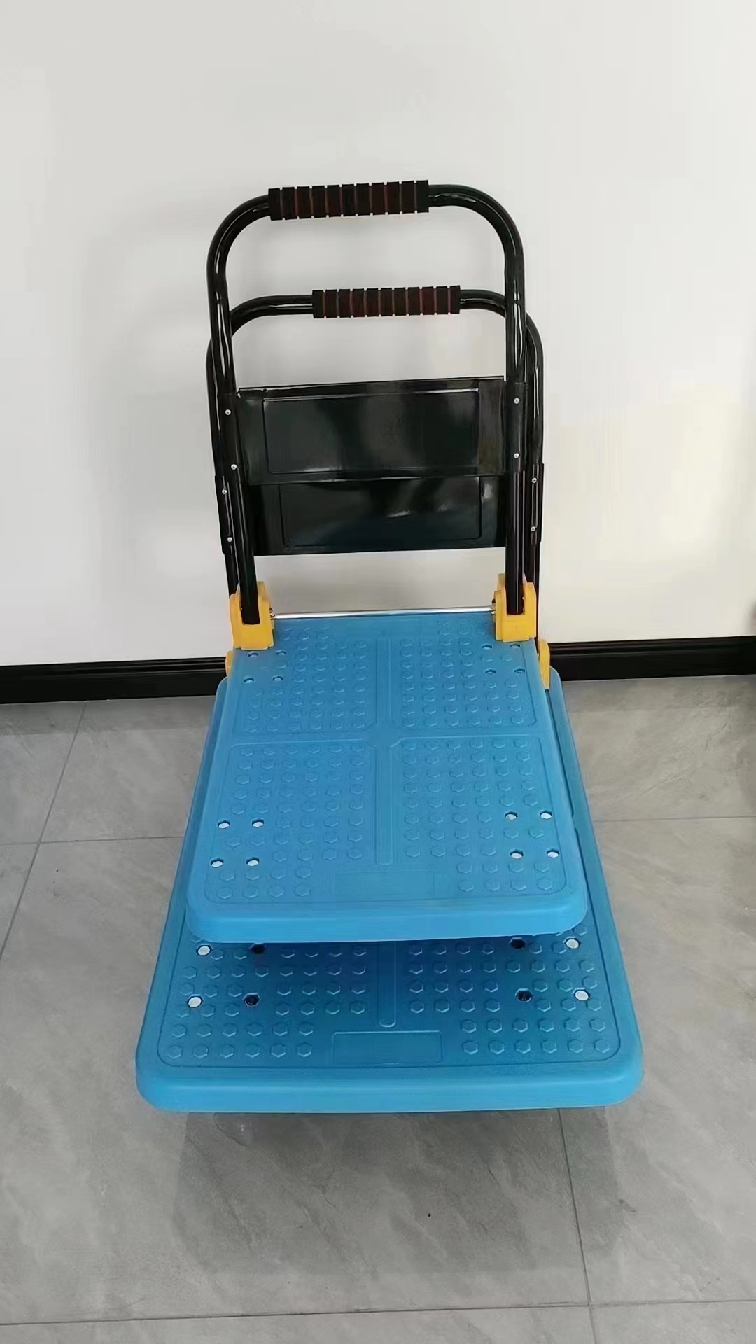 Handcart, cargo, folding flatbed truck, plastic handcart, warehouse handling trailer, four-wheel handcart