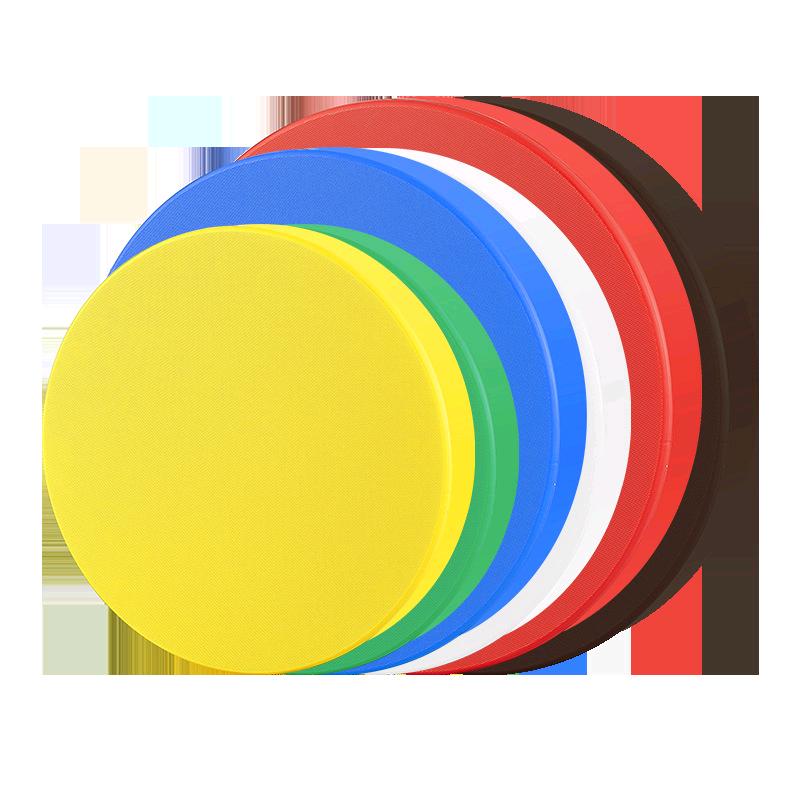 PE colored 4-point round vegetable board round vegetable pier