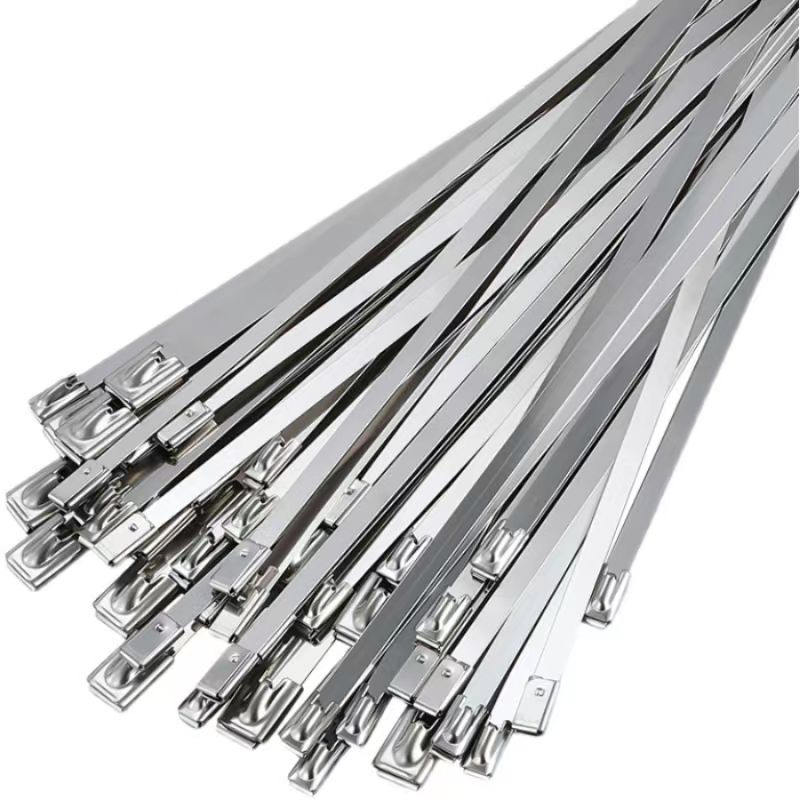 Stainless steel zip ties, self-locking outdoor zip ties, marine buckles, large zip ties, fixed cable ties