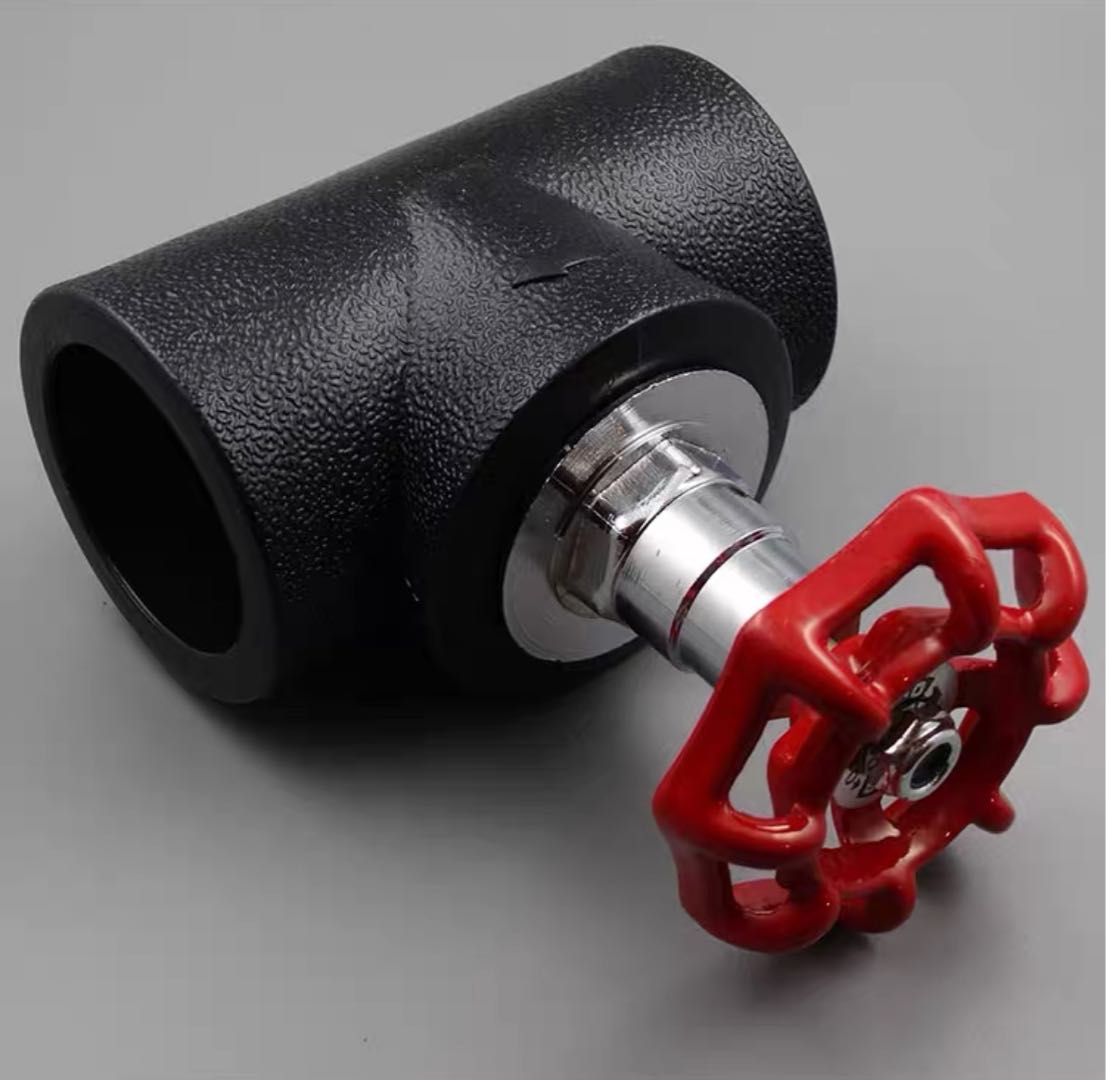 PE hot-melt welded copper rod globe valve 20 25 32