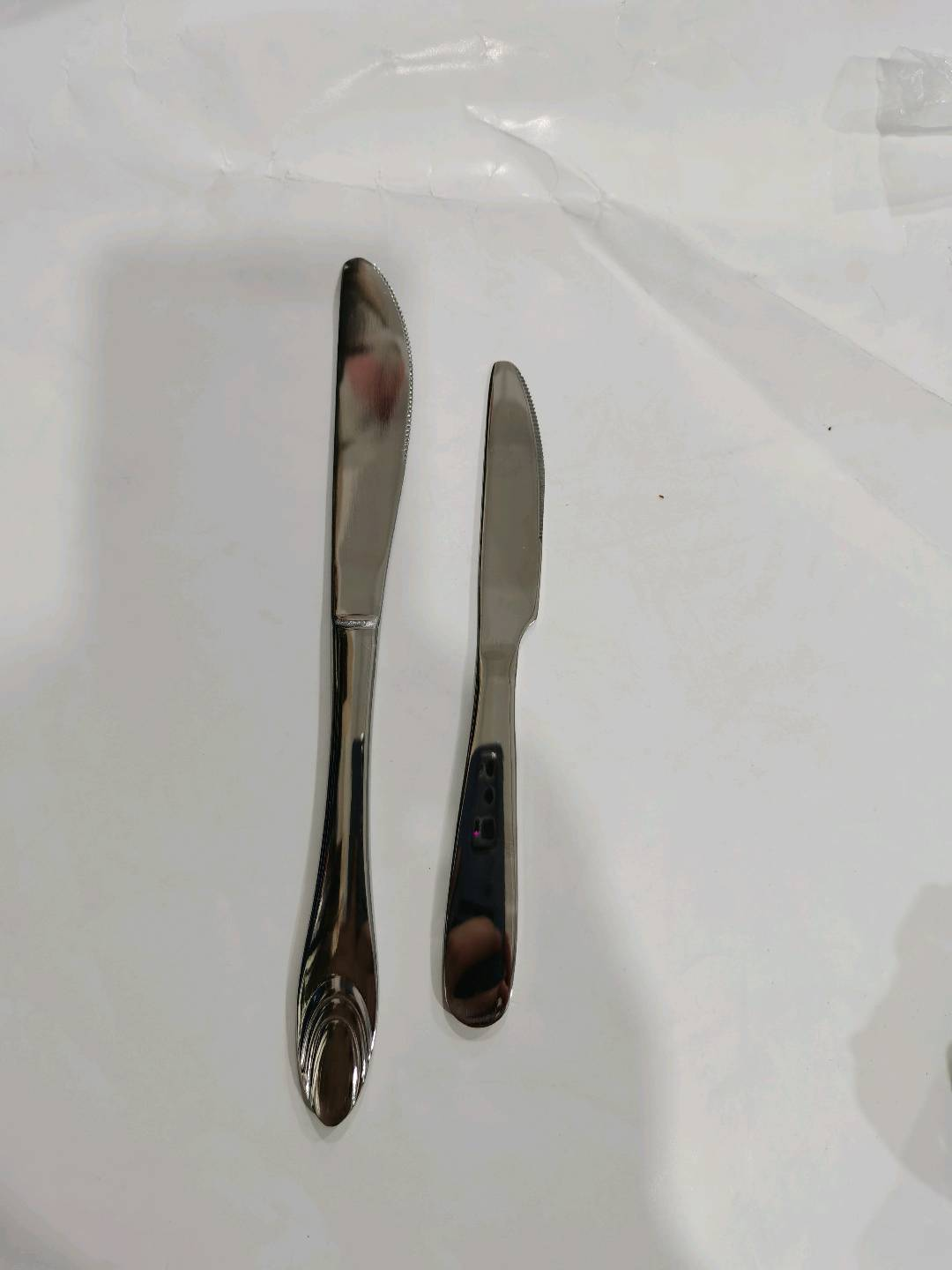 Western style steak knife, dining knife, fork, round headed knife, Western style knife, fork, spoon, household steak eating knife, sharp stainless steel
