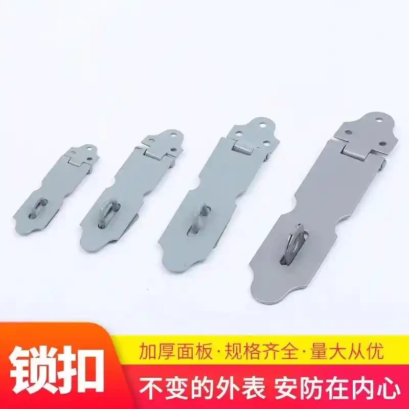 Gray thickened door nose lock, old-fashioned wooden door lock, door bolt, stainless steel lock, door drawer, cabinet door, luggage, wooden door, door and window padlock, lock tag buckle, hanging buckle, door buckle hardware