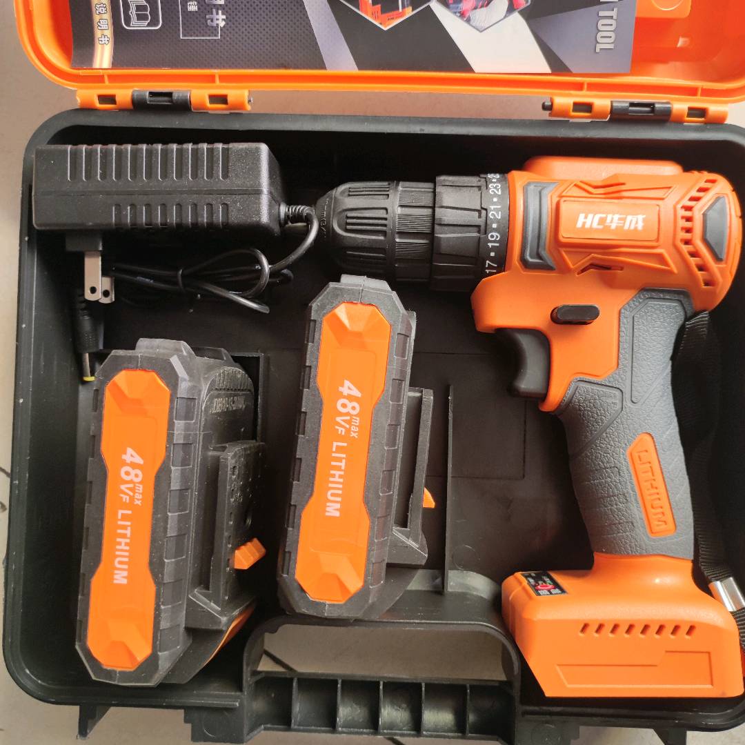 Huacheng Premium 48V Brushless Lithium Drill Huacheng Brushless 48V Lithium Drill Pistol Drill High Torque Color Steel Tile Woodworking Furniture Drilling Handdrill