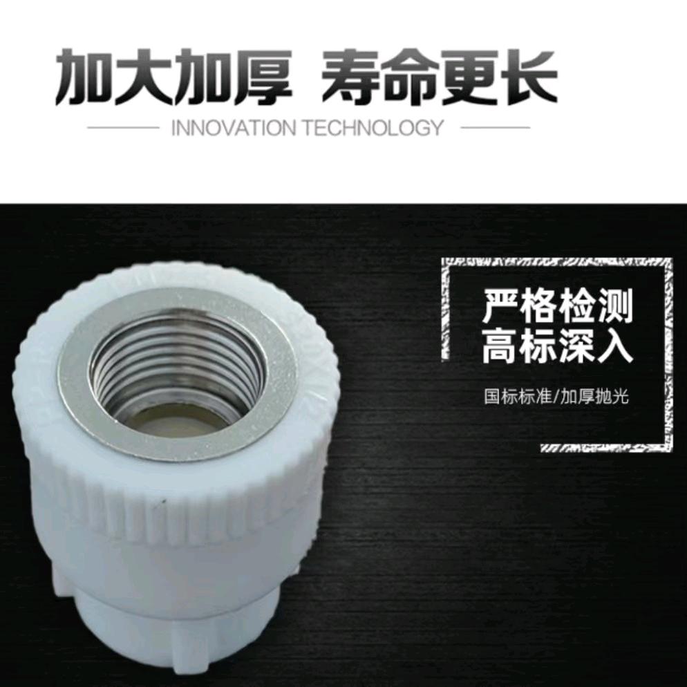 PPR inner wire direct 4-point hot melt inner direct head 20 hot and cold water pipe fittings inner teeth direct