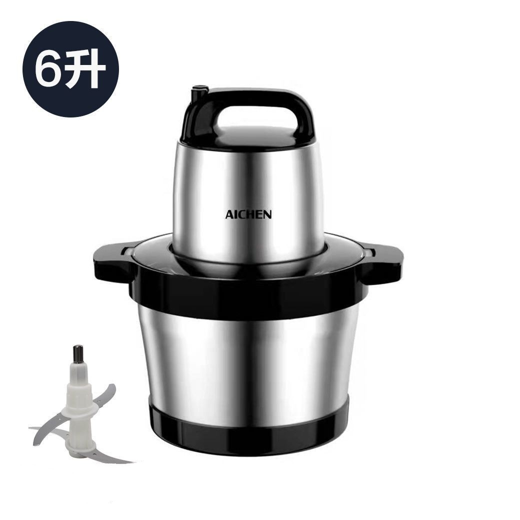 Love wife 6-liter meat grinder, meat puree machine, and noodle machine with a high power of one kilowatt, garlic for household use, large capacity, detachable