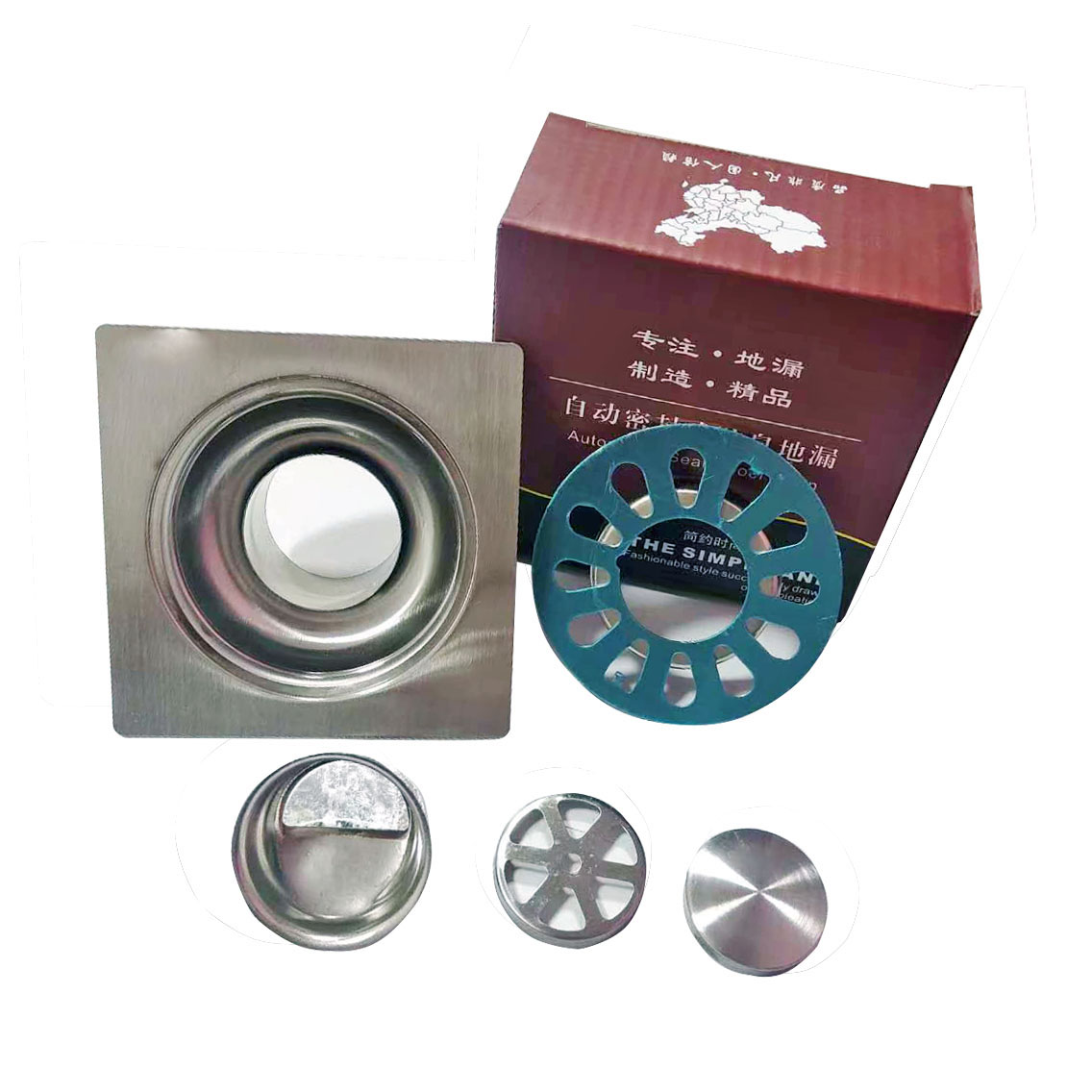 Stainless steel floor drain engineering floor drain household water leakage drainage anti odor floor drain 2mm dual use floor drain