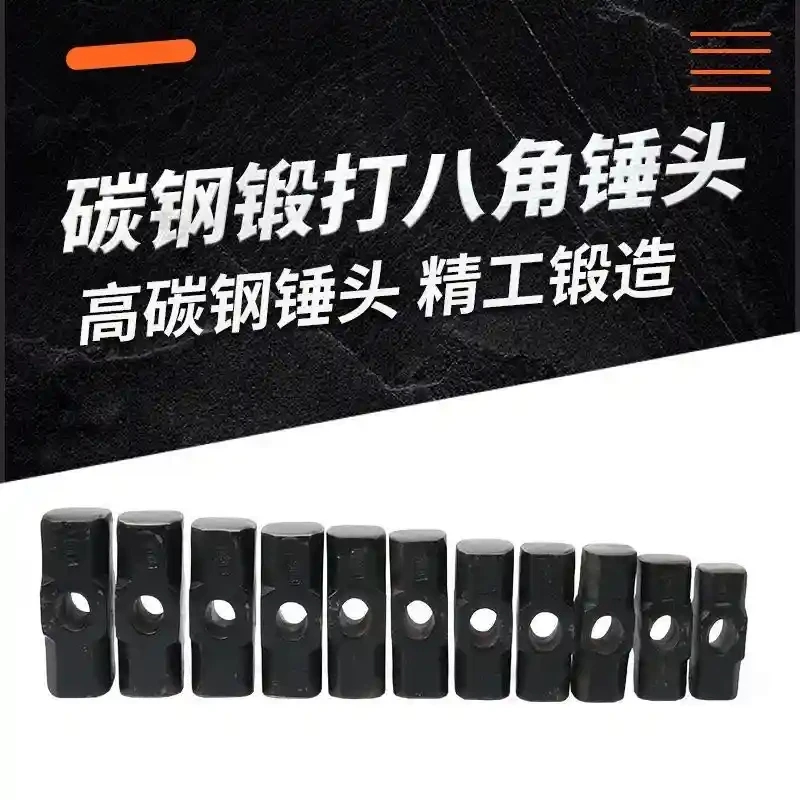 Black octagonal hammer, iron hammer