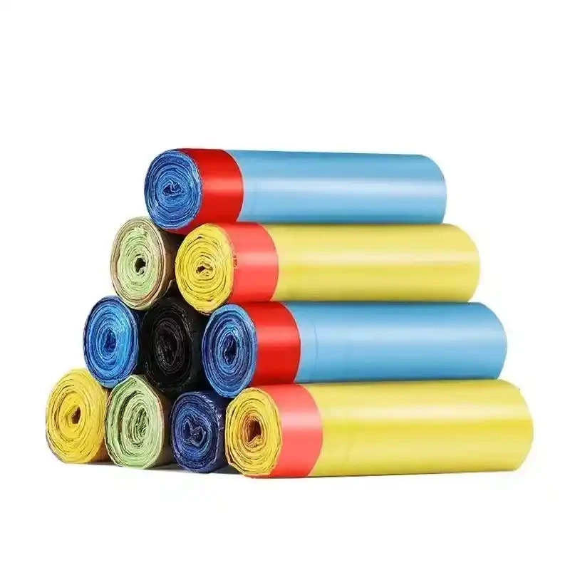 Single packaging drawstring garbage bag, drawstring garbage bag, independent packaging, thickened drawstring design, about 12 pieces per roll