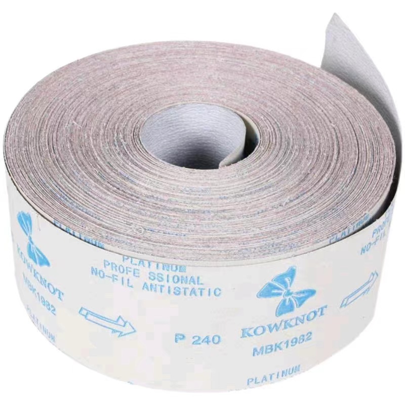 Wrigley coating hand tear dry grinding white sand cloth roll polishing with sandpaper sand cloth sand belt roll sand skin