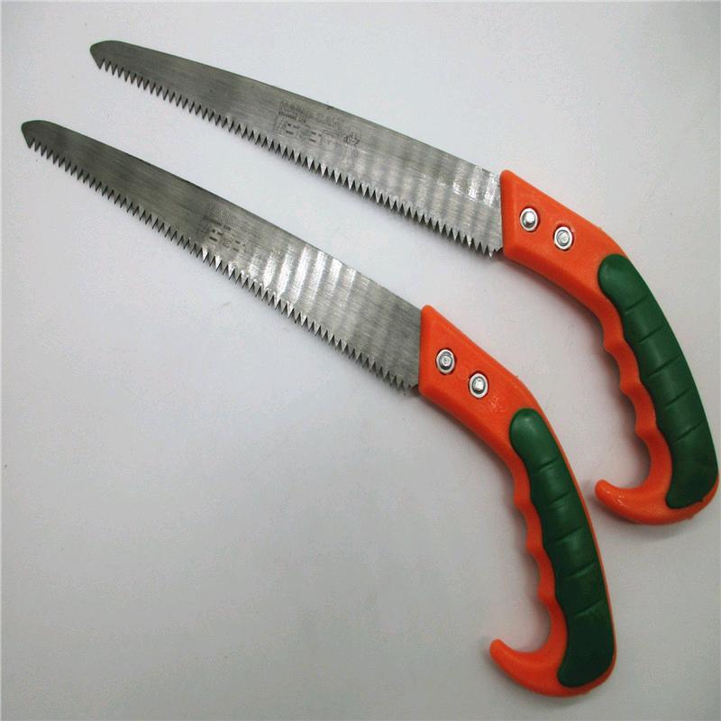 Source manufacturer direct sales curved handle saw, small tooth pruning saw, household woodworking hand saw, fruit tree saw, garden gardening pruning tool, pruning tree branches