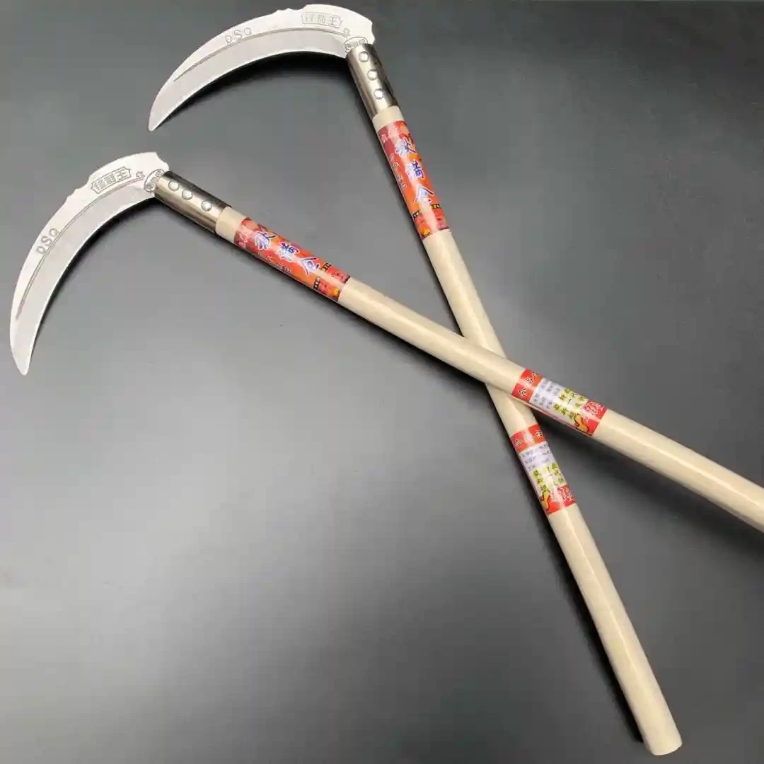 Autumn full warehouse white wood curved sickle 19 × 54cm