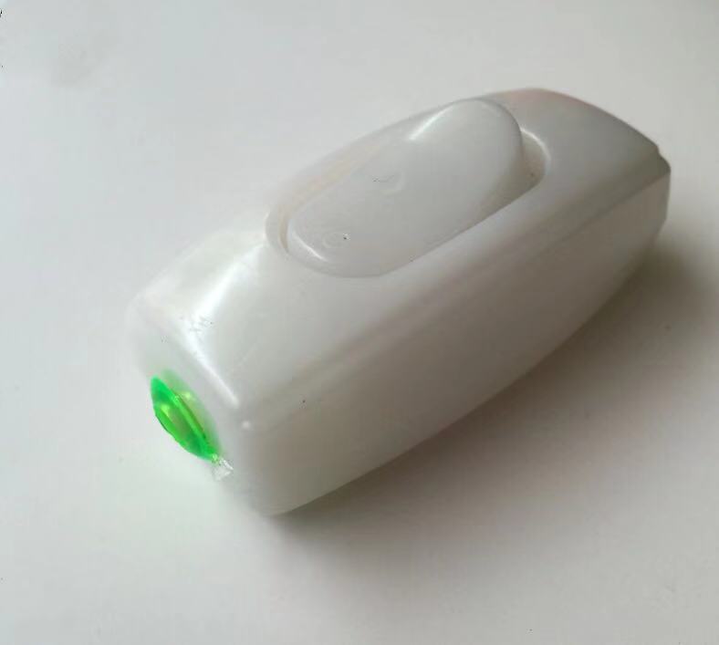 Safety electrician bedside one-way small switch button can be connected to power line switch, bedside lamp mini line control button switch
