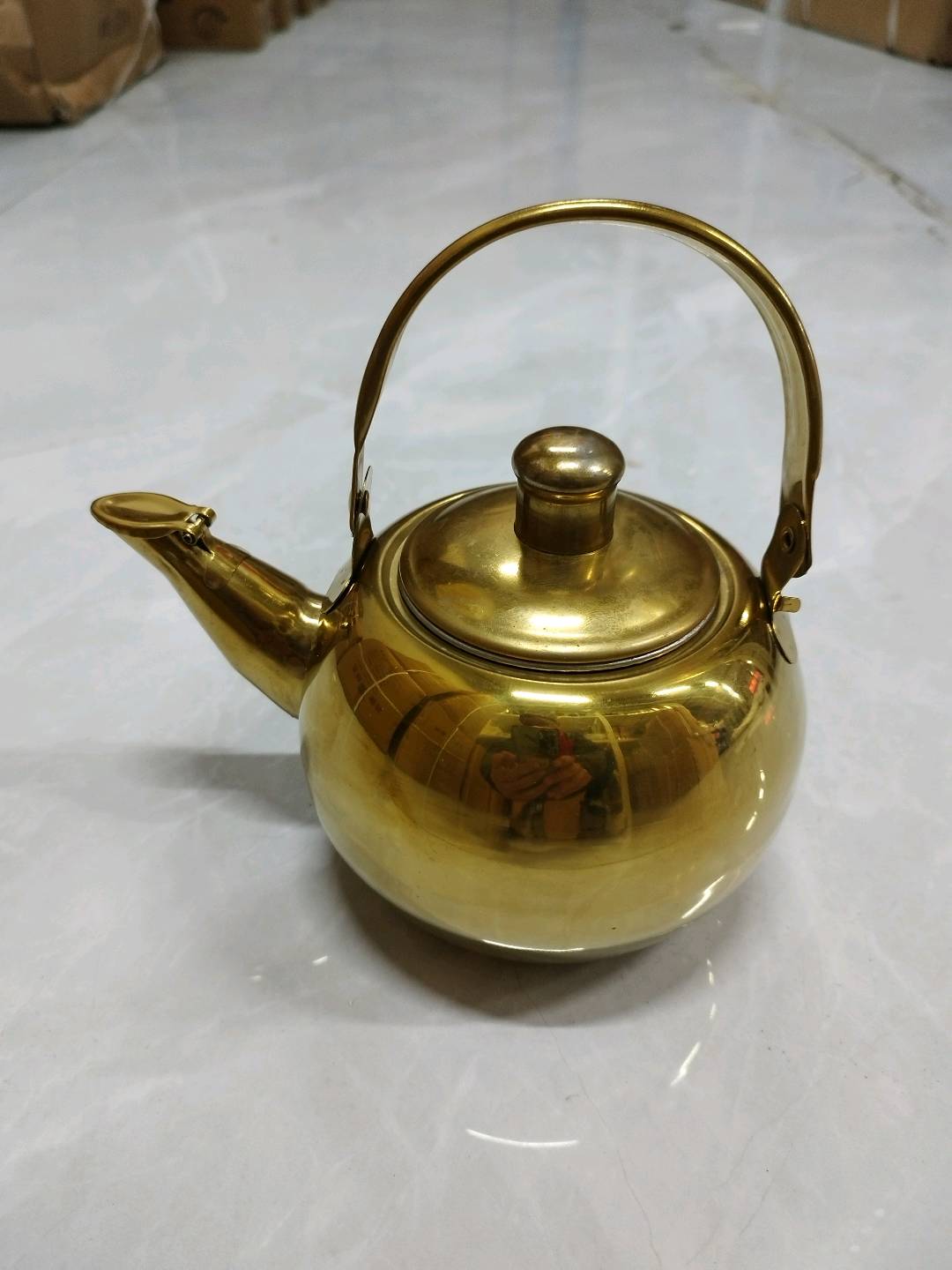 Gold plated tea pot, stainless steel pot, kettle, kettle, matching pot, gold plated teapot, teapot