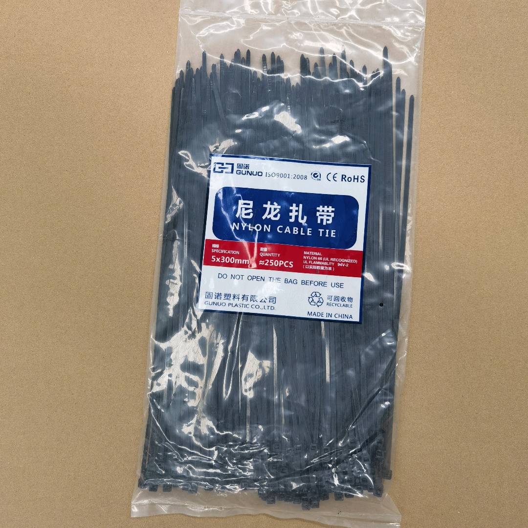 Guno Black Nylon Cable Ties Black Cable Ties