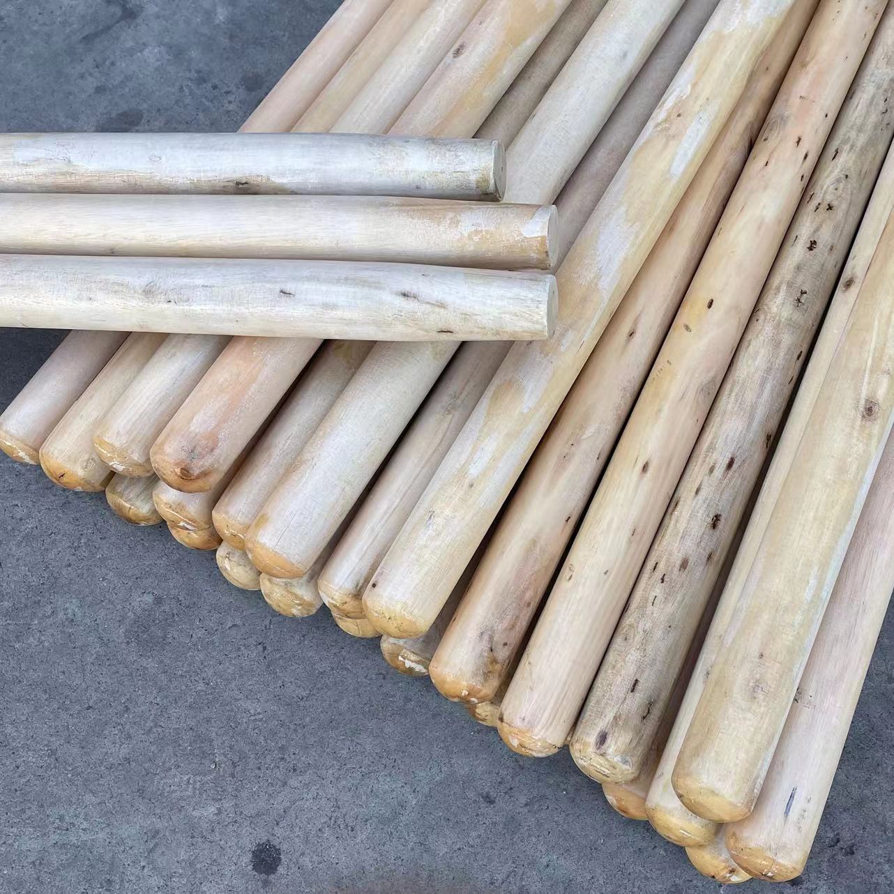 Clear lacquer eucalyptus pole