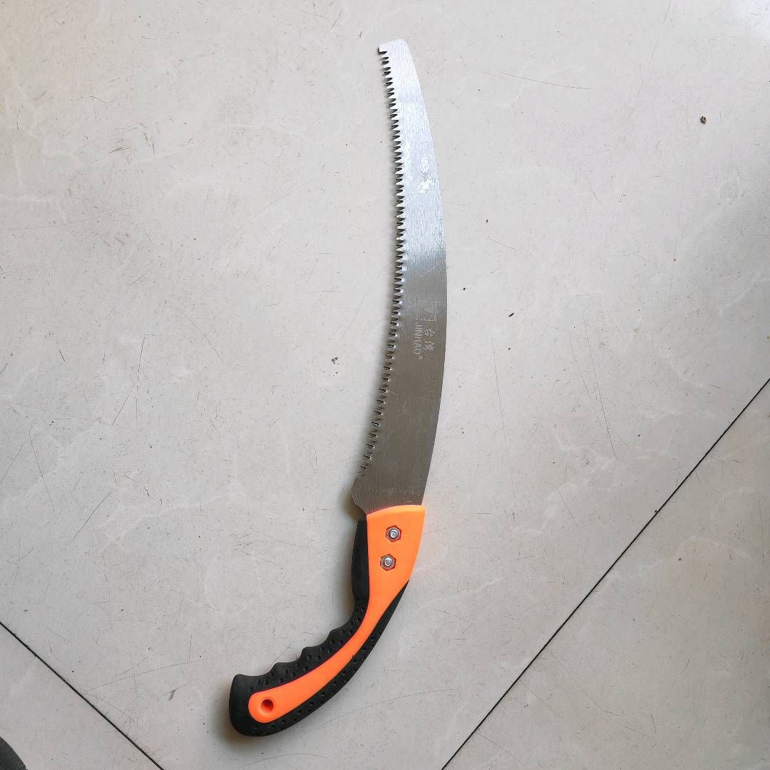 350 Orange Black Handle Hand Saw Garden Tools, Garden Saw, Garden Saw, Hand Saw, Saw Three sided Teeth Fruit Tree Pruning Saw Woodworker Hand Saw Garden Tools Pruning and Flower Cutting with Black Glue Cover Hand Woodcutting Saw