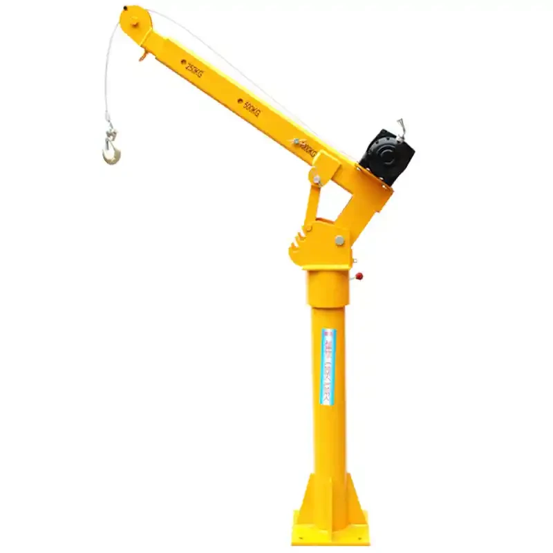 Winch rack, car mounted crane, small truck crane, household electric hoist, hoisting winch