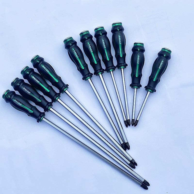 Haomaike tapping transparent through hole cross screwdriver, through-hole screwdriver, chrome vanadium steel strip magnetic cross thickened screwdriver