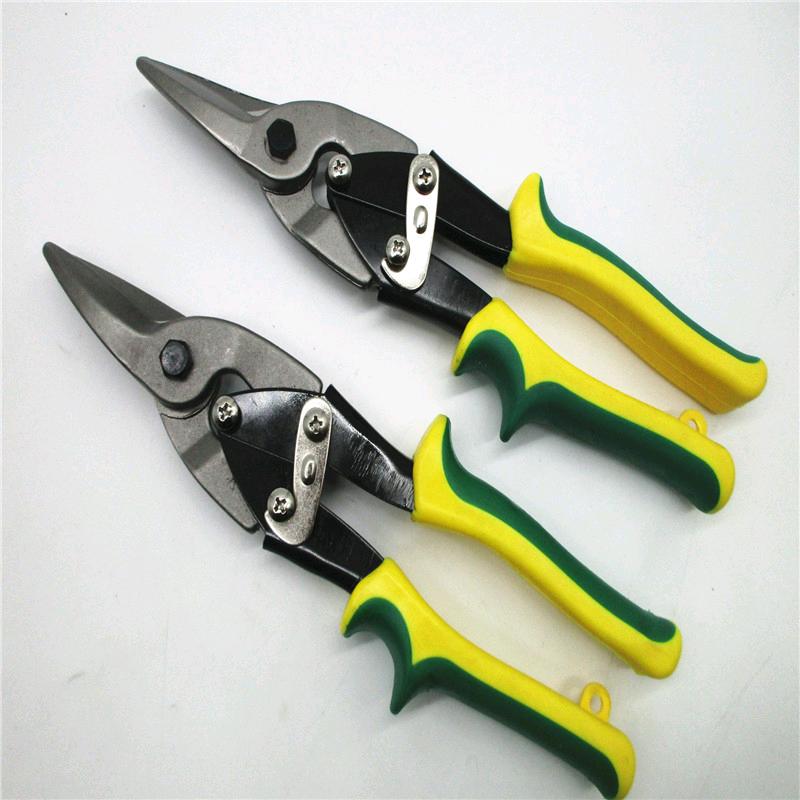 The source manufacturer sells high-quality aviation shears made of chrome vanadium steel with straight heads and stainless steel sheets, specifically designed for aviation shears
