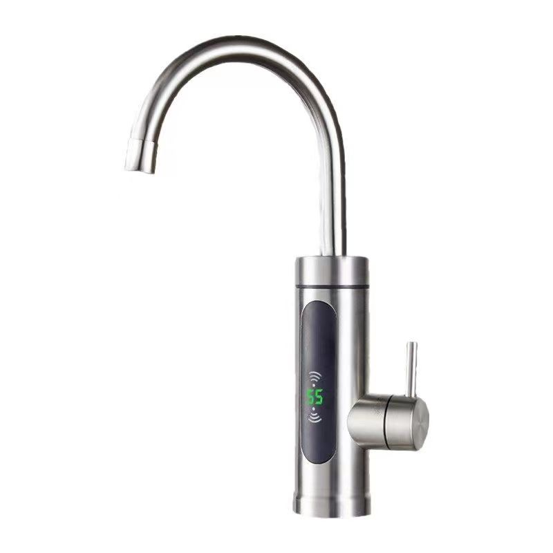Hanjier 304 stainless steel faucet instant hot quick pass tap water hot kitchen treasure heating household shower electric water heater electric heating faucet