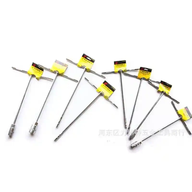 T-shaped socket wrench T-shaped wrench T-shaped socket hexagonal socket head external force T-shaped rod
