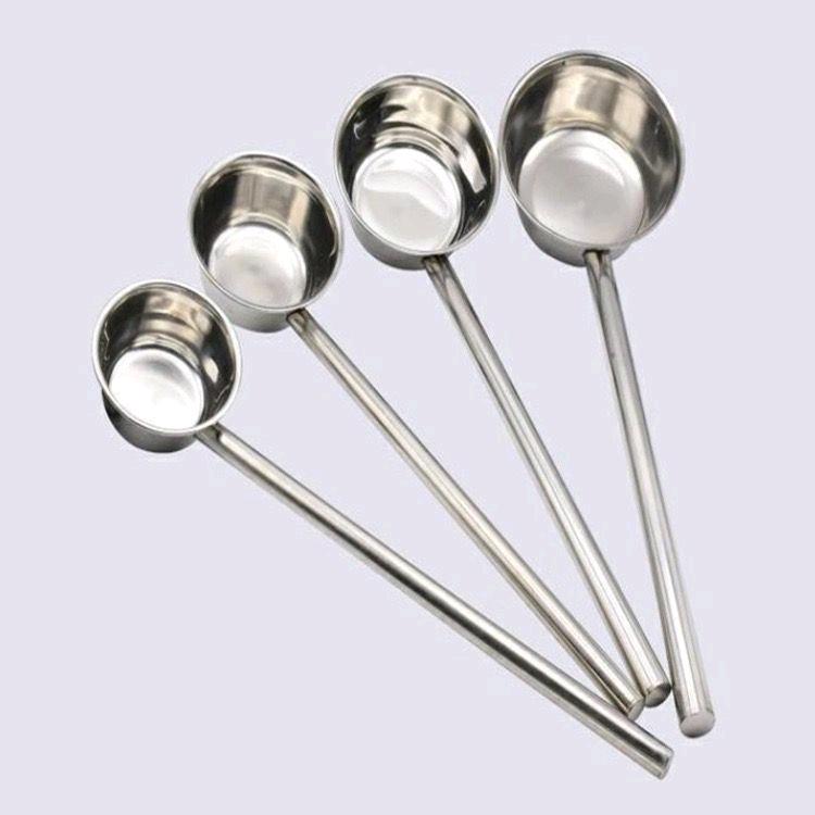 Extra thick stainless steel extended handle spoon, water ladle, water ladle, water shell, commercial kitchen, large size spoon, Congee spoon