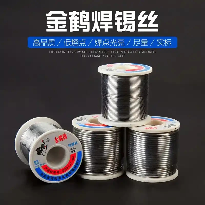 Jinhe brand solder wire 033 contains rosin flux, suitable for general household appliance maintenance, with high purity and low melting point, environmentally friendly