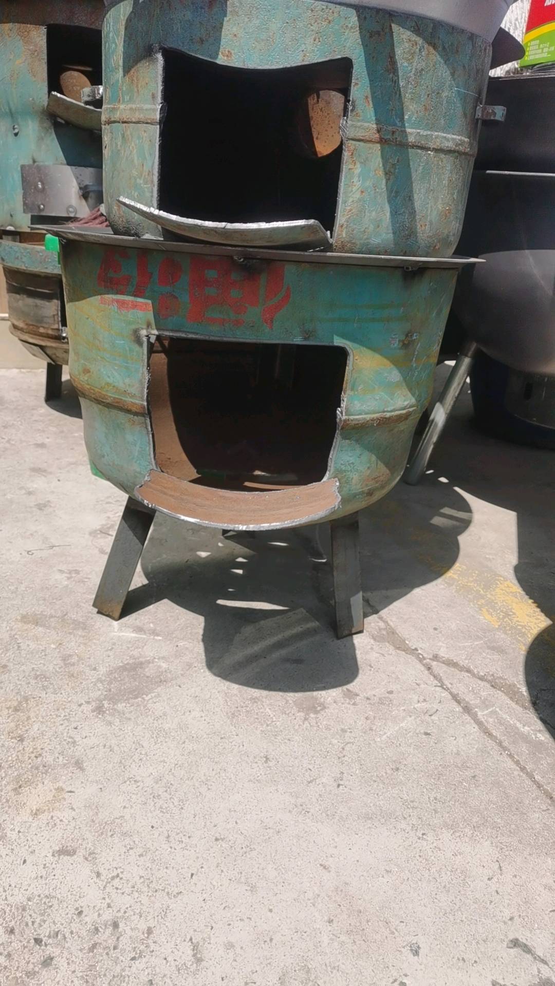 Ground pot, firewood stove, firewood stove, gas tank modification, firewood stove, rural household, thickened firewood burning, mobile stove, camping stove, sub ground pot