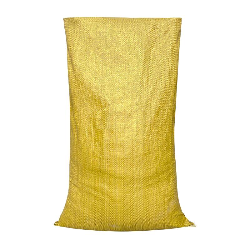 Yellow woven bag, moving packaging bag, decoration construction waste packaging bag, pocket hemp bag, wholesale thick snake skin bag