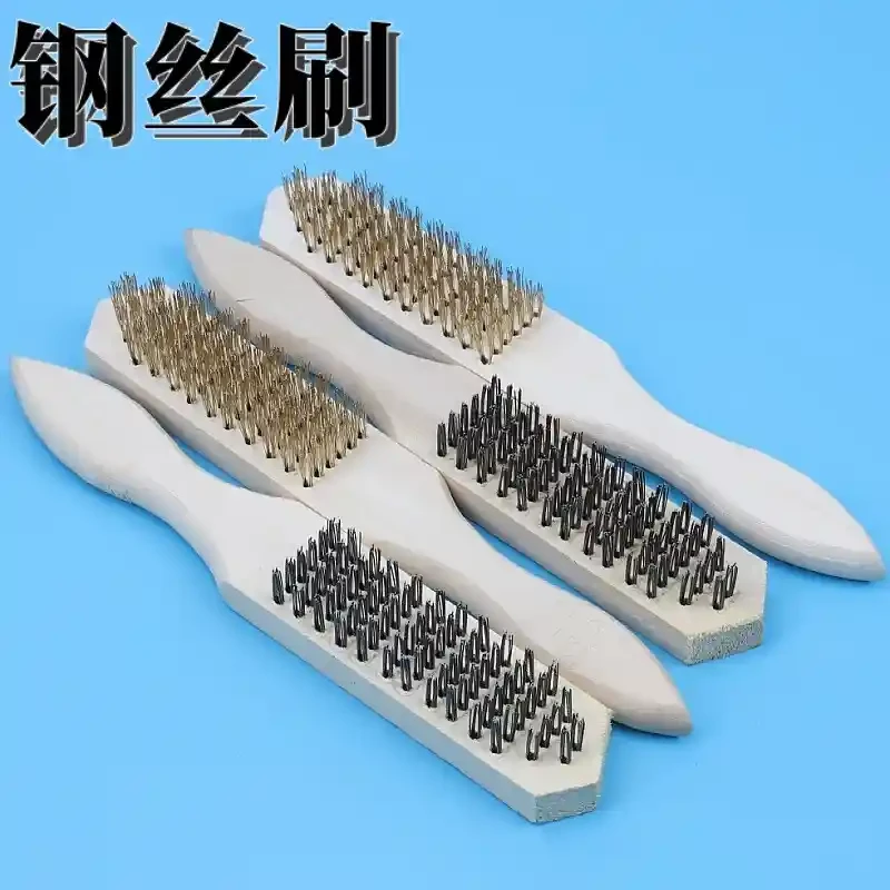 14 * 14 wire brush for cleaning, polishing, and polishing steel wire scales used in construction sites