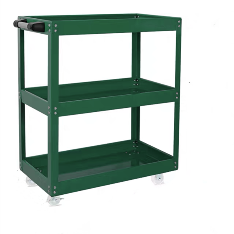 Haomai three-layer tool cart multifunctional maintenance cart mobile handcart small cart storage rack