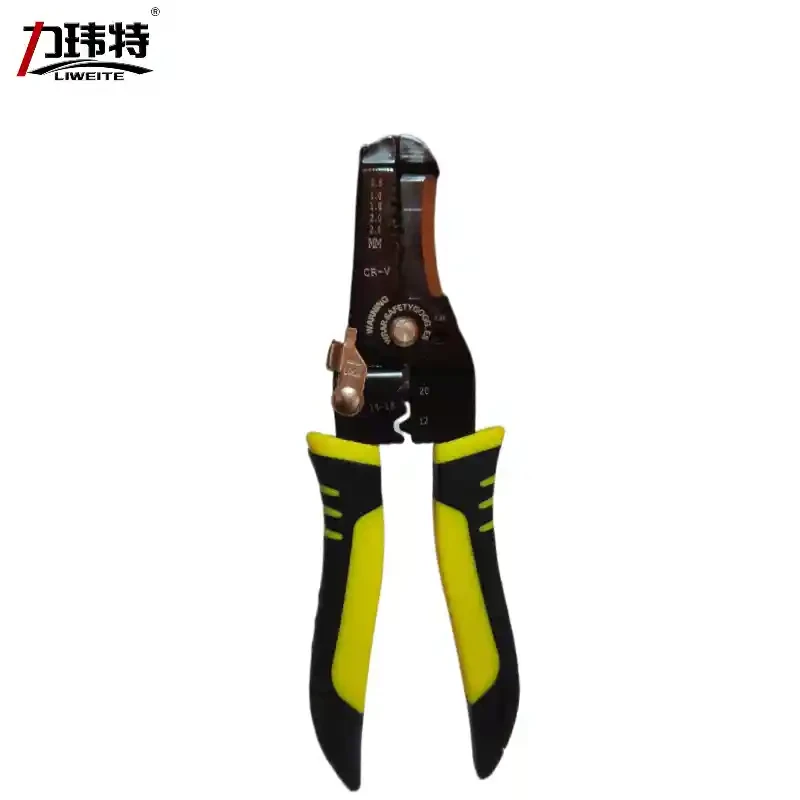 Liweite Black Diamond Multi purpose Wire Stripping Pliers, Wire Cutting Pliers, Multi functional Wire Stripping Pliers