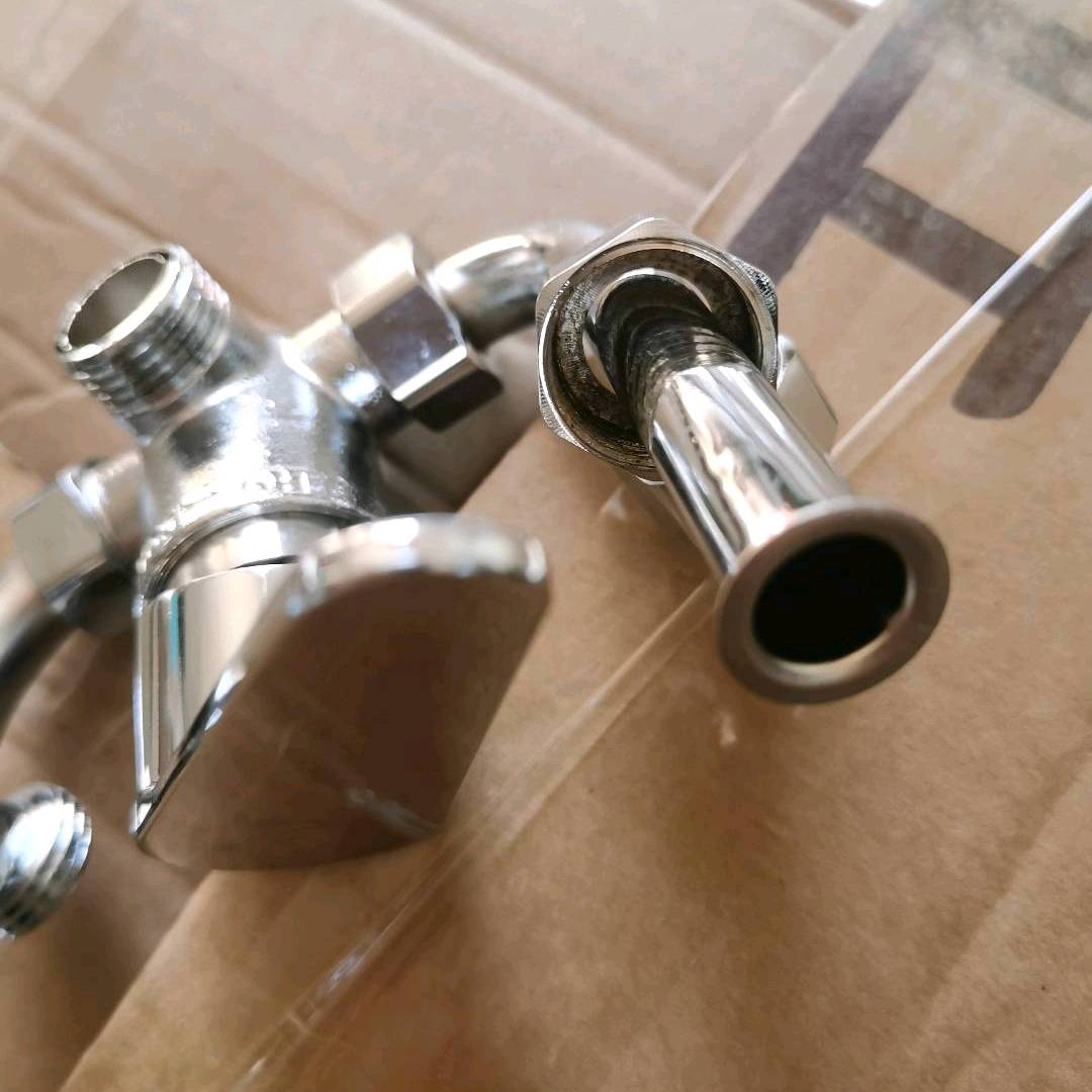 Electric water heater valve, exposed hot and cold mixing valve, shower faucet, universal stainless steel precision cast U-shaped electric heating valve