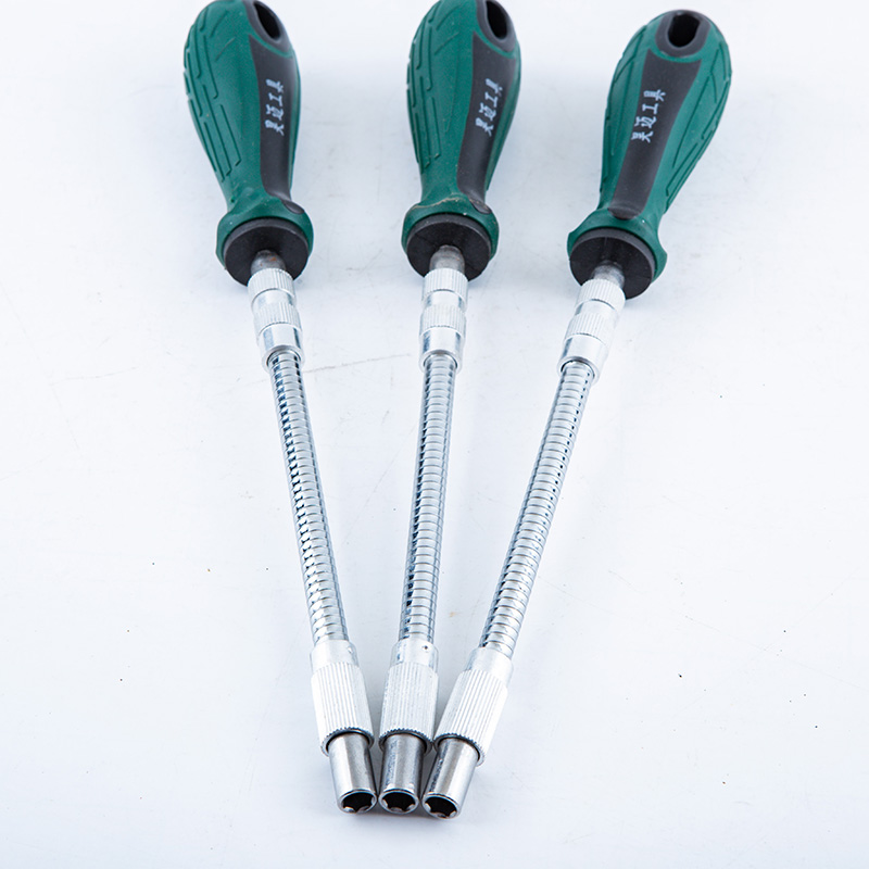 Haomai spring screwdriver curve screwdriver hexagonal socket multifunctional screwdriver bendable screwdriver.