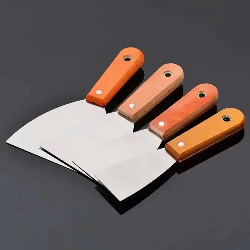 Oil ash knife cleaning shovel scraper wooden handle oil ash knife cleaning shovel small shovel small scraper putty scraper paint tool trowel tool