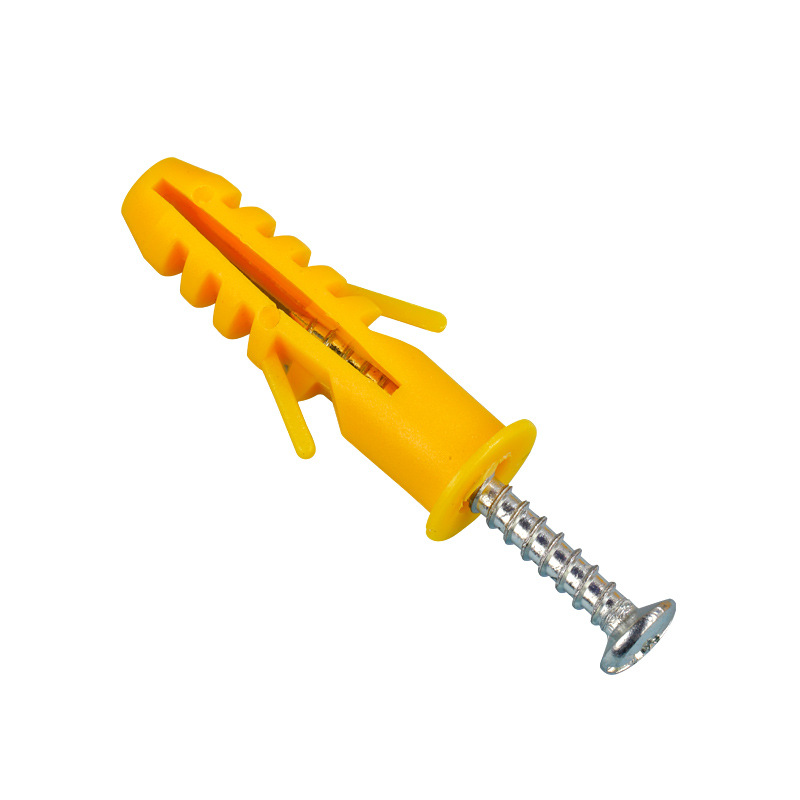 Bucket small yellow croaker plastic expansion tube plastic bolt expansion tube M6M8 expansion screw American fixing nail