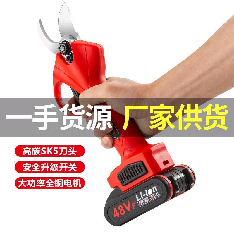 Duntwei electric pruning shears, rechargeable wireless labor-saving garden fruit tree shears, household pruning high-power pruning shears