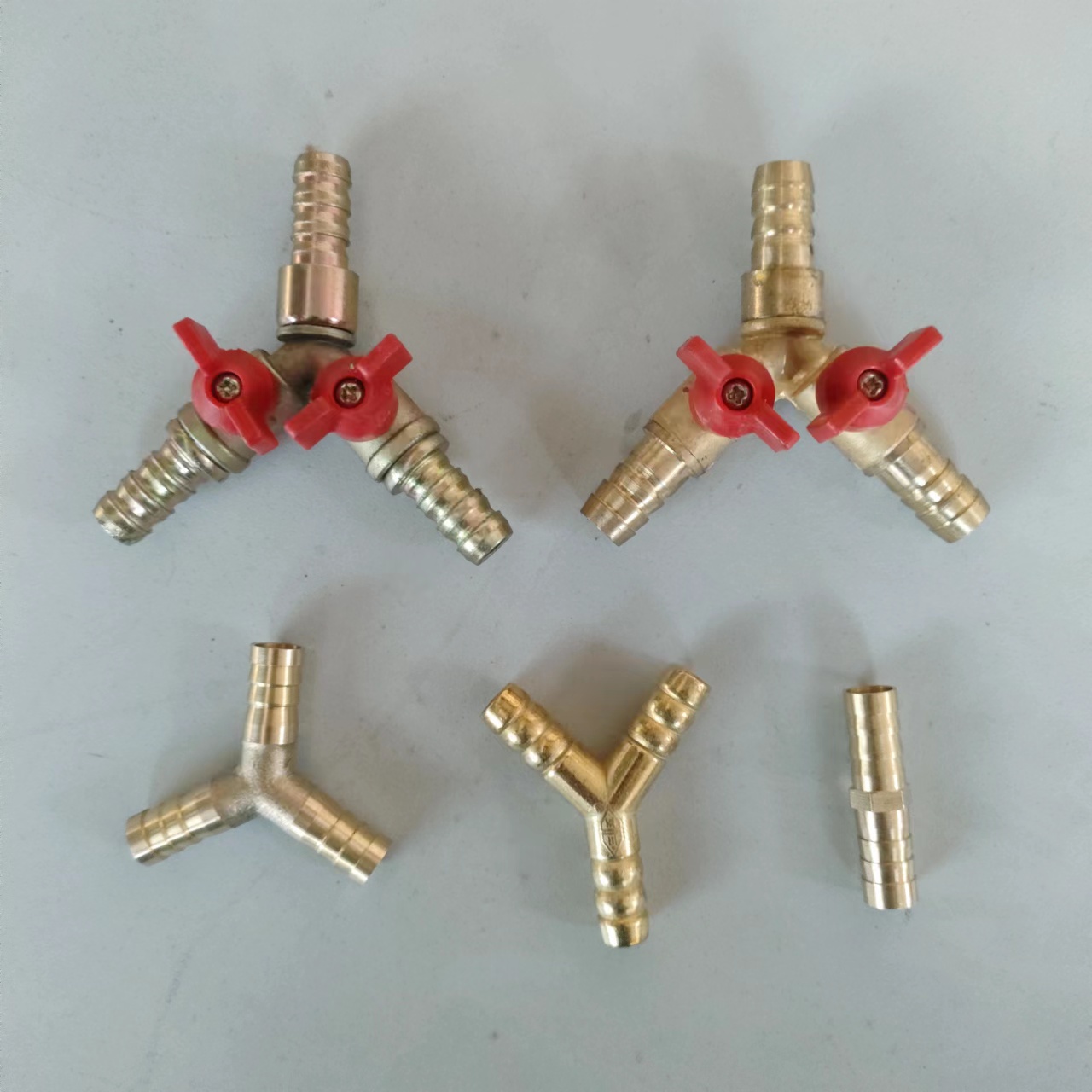 Gas three-way valve, split gas tank adapter, gas with valve, household natural gas, liquefied gas three-way straight through