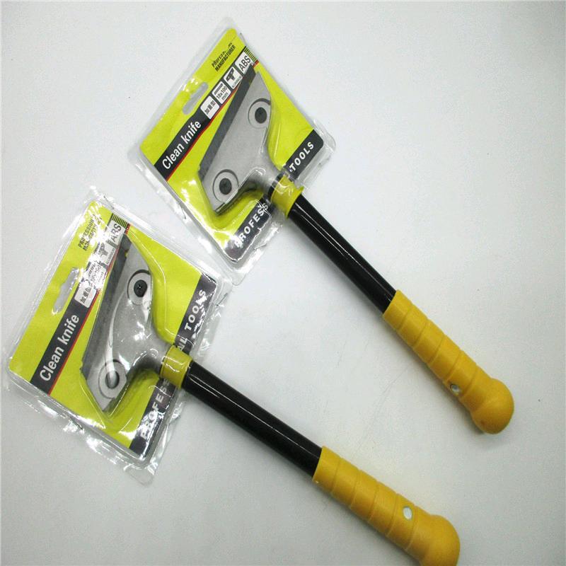 Heavy duty knocking cleaning knife, glass scraper cleaning tool, aluminum alloy head, thick steel pipe cleaning knife, glass marble scraper