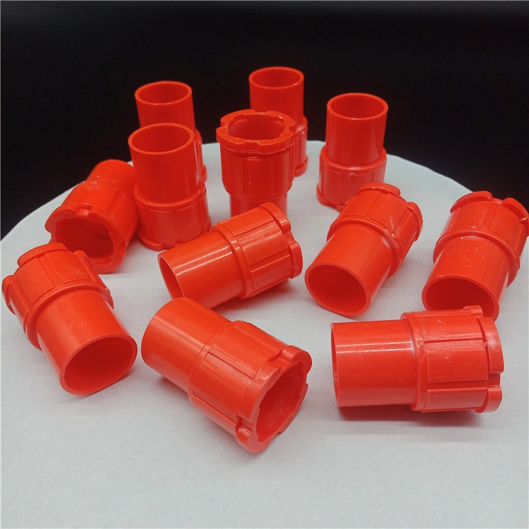 National standard PVC red conduit lock nut red roller junction box direct head