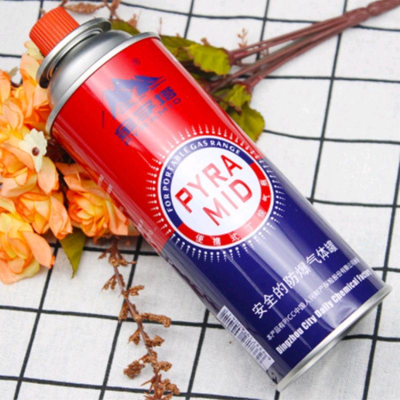 Pyramid card portable pyramid butane gas cylinder