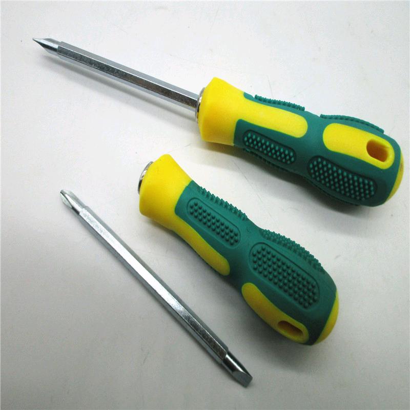 Anti slip adhesive handle, dual-purpose screwdriver, multifunctional manual screwdriver, cross shaped screwdriver