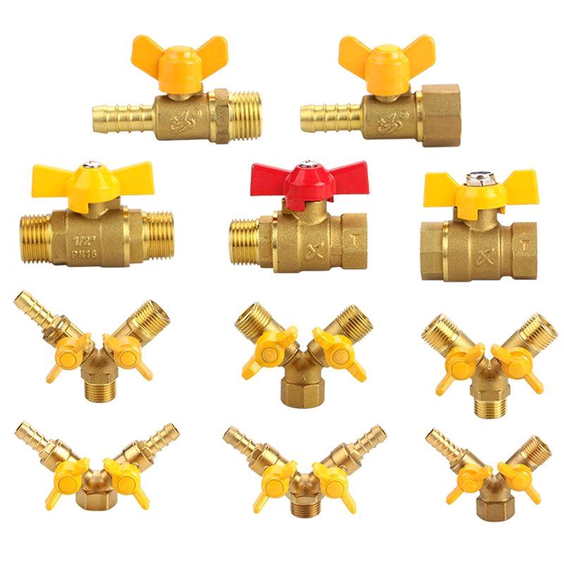Full range of copper gas valve models, 4-point natural gas valve, copper angle valve, full copper pure copper triangle valve, high flow faucet, toilet, water heater, hot and cold ball valve, water stop valve