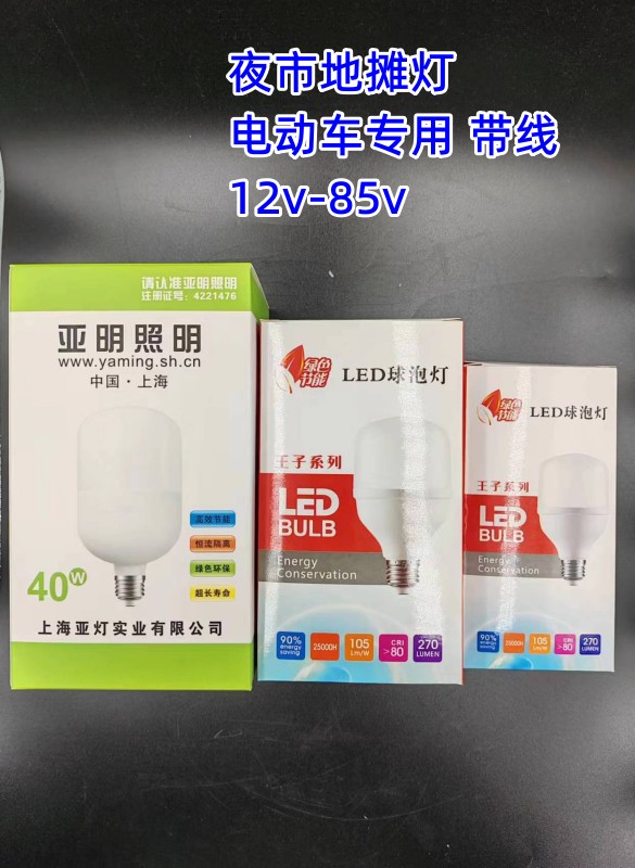 12V-85V battery electric vehicle light bulb battery low voltage stall LED bulb night light