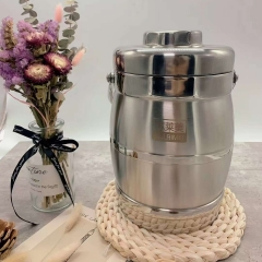 Stainless steel material, ultra long insulated kettle bucket with lunch box, student home, portable, office worker, large capacity lifting