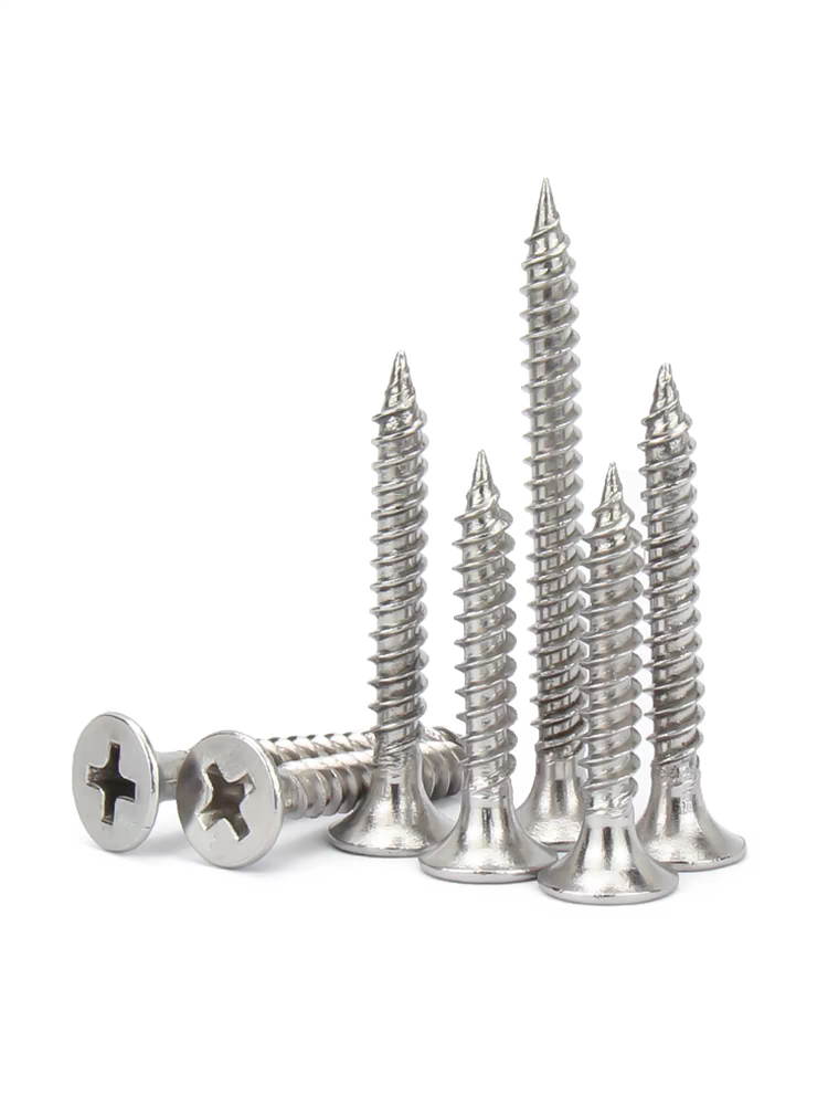 304 stainless steel drywall nail self tapping screw cross countersunk gypsum board woodworking screw M3.5