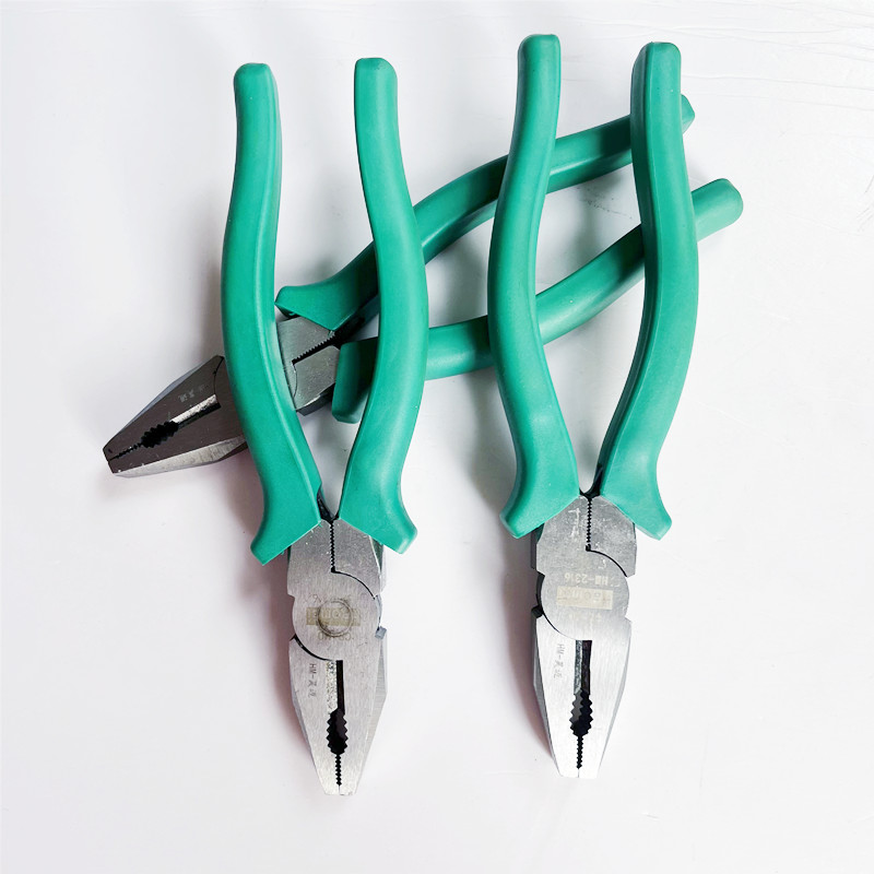 Haomai full green handle wire pliers, pointed nose pliers, diagonal nose pliers, industrial grade multifunctional pliers, wire stripping pliers, wire pressing pliers