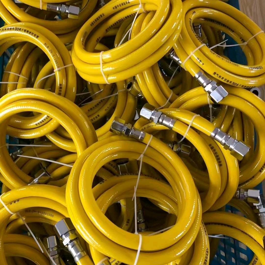 Gas specific stainless steel corrugated pipe connecting pipe