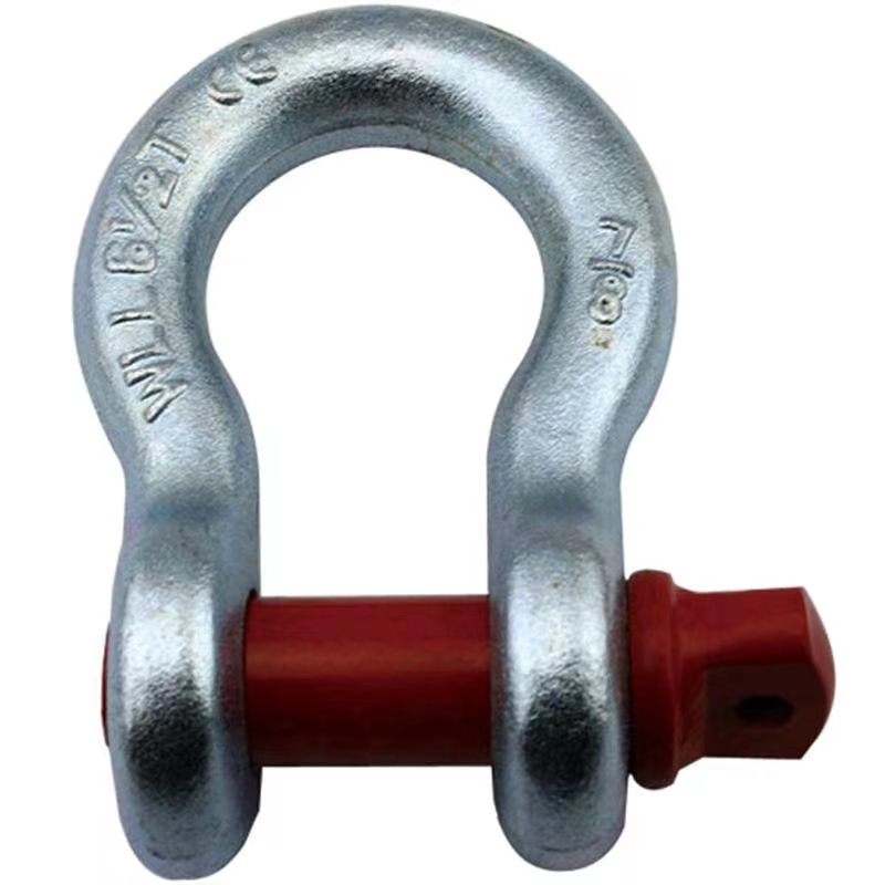 American bow shaped shackle, die forged shackle, horseshoe shaped shackle