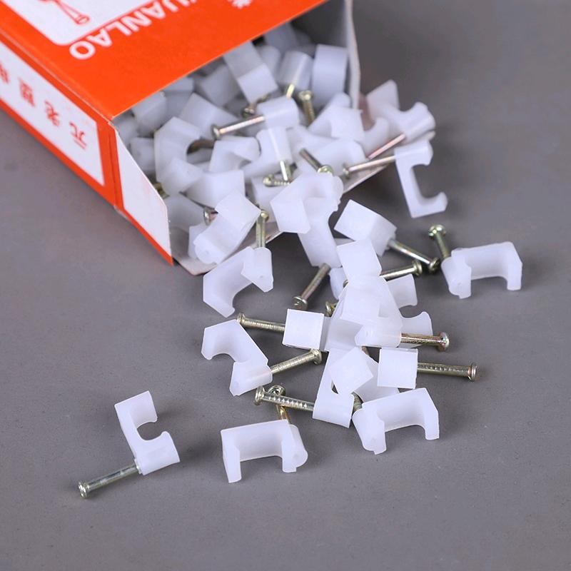 Line card, pipe card, steel nail, wire clip, wire fixing wire clip, network cable clip, cement wall nail, wire nail, circular pipe clip, wire clip